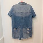 Sunland boutique Cotton Denim Romper With Distressed Detail in Denim sz … Size L Photo 2