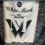 White Mark Cozy Collection Womens 2XL Jacket Gray Zip Hooded Sherpa Lounge NWT Size XXL Photo 11