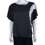 Heroine Sport Tie Dye Short Sleeve Top Black Size XL Photo 4