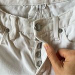 Good American  Good Boy White Distressed Straight Jeans Size 2/26 Photo 8