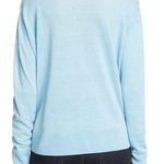 Nordstrom Signature Linen Blend Lightweight Sweater Lt Blue M Photo 1