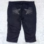 Lee Women’s Classic Fit Black Denim Jean Capri Plus Size 16W Medium Photo 3