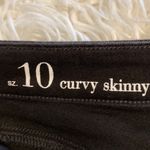 Loft  Outlet Black Jeans size 10 curvy skinny excellent condition inseam 30 Photo 5