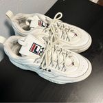 FILA ICONIC Disruptor 2.0 White Leather Chunky Lace Sneaker Photo 2