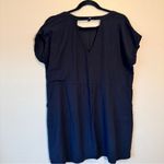 Abercrombie & Fitch  Black Mini Shift Dress Womens L Casual Classic LBD Photo 6