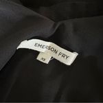 Emerson Fry Linen Blend Tie Shoulder Mod Top Minimalist Tank Blouse Black XS Photo 7