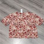 Sam Edelman NWT Vneck Puff Sleeve Dakota Chelsea Bouquet Top M Photo 5