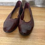 Time And Tru Burgundy‎ Quilted Flats Size 6.5 Brown Photo 2