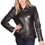 Preston & York 4/$100 Vintage  Lambskin Black Leather Jacket Photo 2