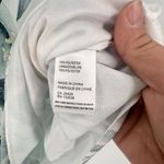 NWT Clotheshead Layered Mesh Sleeveless Tropical Floral Top Small White‎ Green White Photo 2