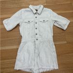 American Eagle  White Denim Romper Photo 0