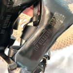 Ivy Kirzhner Black Leather Lacquered Detail Strappy Heels Size 8.5 Photo 7