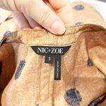 Nic+Zoe Street Seen 3/4 Sleeve Tie Waist Midi Bengal Shirt Dress Brown Small Photo 2