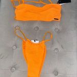 Kendall + Kylie Orange Bikini Set Photo 0