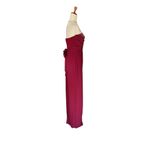 Lulu’s Own the Night Wine Strapless Maxi Dress Red Size M Photo 6