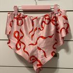 Victoria's Secret Victoria’s Secret Chalk Rose Bow Satin Pajamas Photo 4