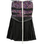 Ruby Rox  Vintage Y2K Dress M Black Multi Sequin Strapless Pleated Fairy Showgirl Photo 7