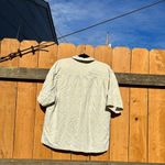 Jamaica‎ Jaxx Silk Hawaiian Shirt Mens Large Aloha Button Front Off White Cream Photo 6