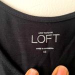 Loft  Cropped Tie Tank Top Color Black Size XS Photo 2