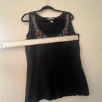 Diane Von Furstenberg  Cardigan Black Medium Embroidered Silk Assets w/shirt #108 Photo 7