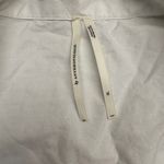 Anthropologie White Lace Trimmed V Neck Tunic Shirt Top Womens XL Photo 3