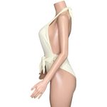 MONTCE Tropez One Piece Swim, Cream Rib, Medium White Photo 3