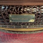 Samantha Brown Red Croc Embossed Rolling Carry On Travel Luggage Bag Photo 2