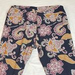 LuLaRoe 3/$15 LULA ROE Dark Purple Multicolor Paisley Print, TC Photo 4