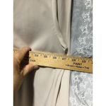 Amanda Uprichard  Mini Dress Long‎ Sleeve V Neck Tie Detail Beige Size S Photo 5