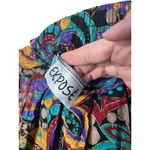 EXPOSÉ Skirt Womens Size Small Paisley Maxi ALine Pleated Vintage USA Boho Purple Photo 4
