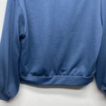 Zaful Womens Navy Blue Pullover Cropped Sweatshirt Size Medium Activewear Casual Photo 3