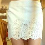 Forever 21 ✨HP BEST IN SKIRTS 💕 Laser Cut White Skirt Photo 0