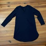 Eileen Fisher Black V-Neck Wool Sweater Dress Tunic Top Womens Size Small? Photo 2