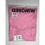 Rumored Monroe Midi Dress Bonbon Pink MEDIUM Satin Flowy Cocktail‎ Sexy Photo 9