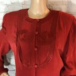 Adrianna Papell Orange Silk Skirt Suit NWT 16 Photo 2