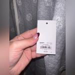 Croft & Barrow  Zip Front Lounge Sleep Dress Gray Floral Size L NWT Photo 5