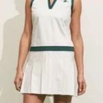 Prince Pickleball Tennis Pleated Collared Athletic Dress Size Medium. White Photo 1