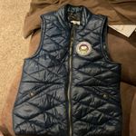Ivory Ella  Blue Quilted Vest Photo 0