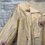 Tularosa NWT Women's XS Cream Blythe Mini Dress Cream Pink Embroidered Photo 7