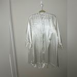 BRIDAL White Satin Slip Dress Size M Photo 3