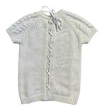 Odd Molly  Cable Knit Short Sleeve Sweater Top Lace Up Back Detail Size‎ 0 Photo 1