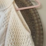 Intermix  Britta Ivory Cold Shoulder Cableknit Wool Sweater Size Petite  MSRP$298 Photo 6