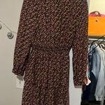 ZARA New  Long Sleeve Floral Dress Photo 1