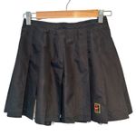 Nike Rare Vintage Black And White Pleated YTennis Skirt With Plaid Crested Logo Photo 4