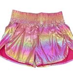 Simply Southern High Waisted Shorts Hot Pink Rainbow Large Pineapple NEW 90s Photo 0