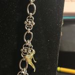 Elegant Silver and Gold Bow Necklace Photo 3