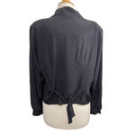 Women's Vintage Joanna Blouse Vest Large Black Photo 3