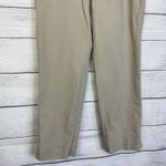 J. Jill Essential Cotton Pants Khaki Knit Stretch Pull On Ankle Womens Size 16 Brown Photo 2
