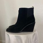 DR SCHOLLS ORIGINAL COLLECTION Black Be Free Almond Wedge Booties Boots 10 Photo 1