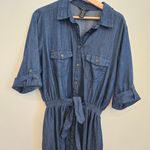 Milleniun Denim Dark Wash Dress Siz 1X Cottagecore Western Blue Photo 4